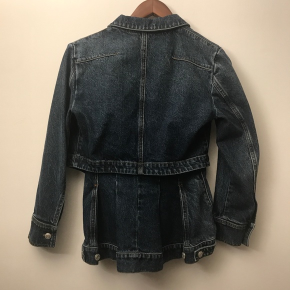Alexander McQueen Denim 2pc Peplum Jean Jacket NWT - Picture 8 of 8